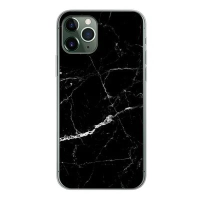 Produktbild von MuchoWow® Handyhülle Schutzhülle Hülle für iPhone 11 Pro Marmor - Schwarz - Marmoroptik - Weiß - Luxus - Stein Silikon Softcase Handy Hülle - Handy
