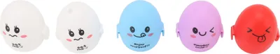 Zdjęcie produktu dla 5Pcs Lovely Cartoon Egg Box Outdoor Przenośny plastikowy pojemnik do przechowywania jajek Organizer Holder