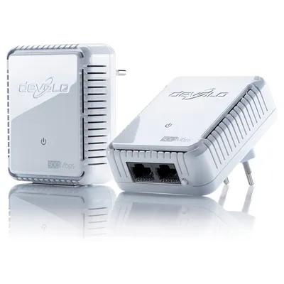 Produktbild von Devolo Powerline 09776 Heimnetzwerk LAN Kompakt Starter-Set 2 Adapter 500 Mbit/s