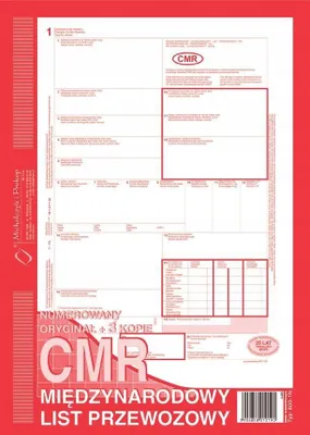 Zdjęcie produktu dla Michalczyk I Prokop - Cmr A4, Bloczek 80 Kartek, Numerowany
