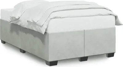 Obrázok produktu pre vidaXL Rám postele bez matraca svetlosivý 120x190 cm zamat