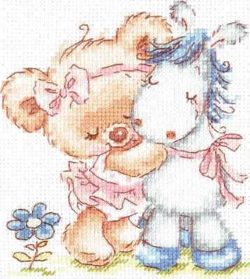 Obrázok produktu pre Súprava krížikového vyšívania Magic Needle Zweigart Edition "I love my horse", počítaný vzor, 12x13cm