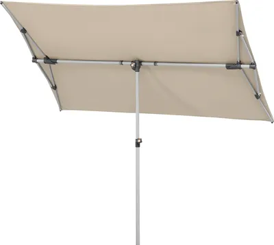 Produktbild von Mittelstockschirm Schneider Schirme Novara 190 x 140 cm silbergrau mit UV-Schutz 50+, wasserabweisende Polyesterbespannu