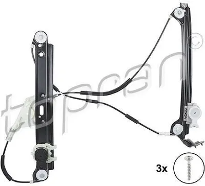 Obrázok produktu pre TOPRAN 504 269 Elektrický stahovač okien vpredu vľavo pre BMW 1 hatchback (E81), 1 kabriolet (E88) a 1 kupé (E82)