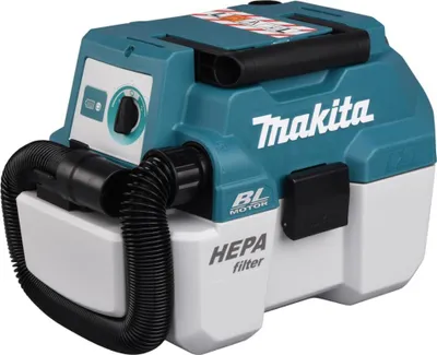 Produktbild von Makita DVC750LZ, Trocken&Nass, Grau, Türkis, 7,5 l, 7,5 l, 4,5 l, 67 mbar