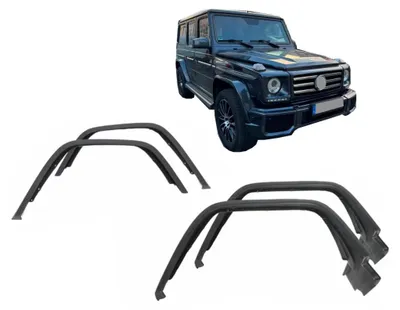 Imagen del producto de Ensanchadores de guardabarros y pasos de rueda para Mercedes Clase G W463, modelos de 1989 a 2013, con aspecto G65 G63.