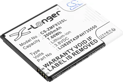 Produktbild von TECHTEK Akku Kompatibel mit [ZTE] WiFi5 MF932 Ersetzt Li3820T43P4H735550