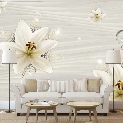 Produktbild von Basera Fototapete Lilienmotiv b-C-0022-a-b, Vliestapete, 250x175 cm