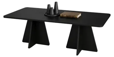 Produktbild von Ottana - Couchtisch, 120x60x40h cm Schwarz, Rechteckige Form