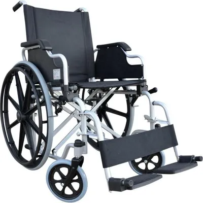 Immagine prodotto di DELO Sedia a rotelle carrozzina ad autospinta pieghevole per RSA anziani disabili