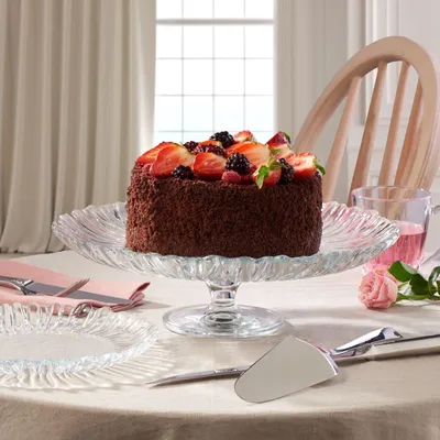Produktbild von Pasabahce Aurora Glas-Kuchenplatte mit Fuß 31,5 cm