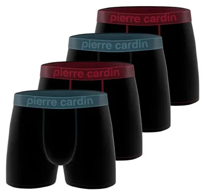 Produktbild von Boxershorts Herren Sport, Unterhosen Männer, 4er-Pack, Schwarz D (L)