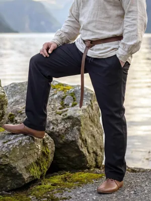 Produktbild von Klassische einfache Mittelalterhose schwarz "Sibert" S