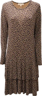 Produktbild von 9163AD abito donna MICHAEL MICHAEL KORS animalier Viskose Kleid Frauen