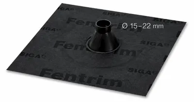 Produktbild von Siga Fentrim Manschette black Ø15–22mm für Rohrdurchdringungen, Kabel, Leerrohre