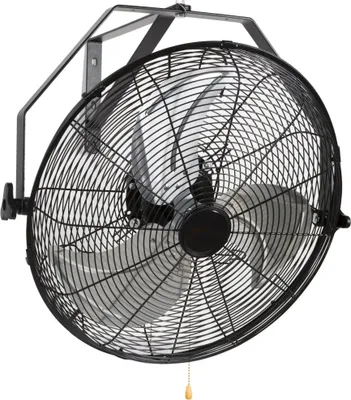 Produktbild von Wasserdichter Wandventilator 57 cm - Oszillierender gewerblicher Ventilator mit 3 Geschwindigkeiten - 4150 CFM - Ideal für Lager, Gewächshaus, Werkstatt und Terrasse - Schwarz