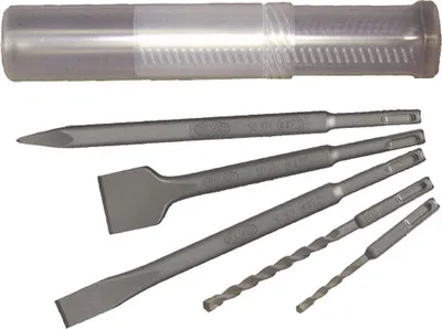 Produktbild von FAMEX 8392-5 SDS-Plus Hammerbohrer und Meißel Satz 5-tlg.