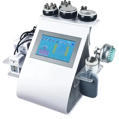 Zdjęcie produktu dla Urządzenie do ultradźwiękowej kawitacji do modelowania sylwetki - masażer 9 w 1 - 40 kHz - laser do liposukcji próżniowej - redukcja tkanki tłuszczowej i ujędrnianie skóry - masaż wibracyjny - kolor biały