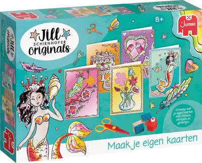 Produktbild von Jumbo Bastelset Karten gestalten Jill Schirnhofer Kreativpaket