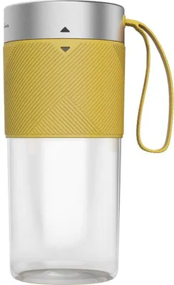 Zdjęcie produktu dla Moulinex Lightmix LM1C0210, Przenośny mikser, 0,3 l, Stal nierdzewna, Przezroczysty, Żółty