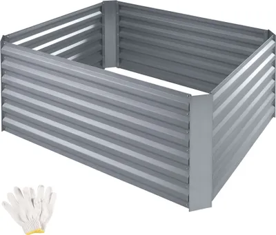 Zdjęcie produktu dla podwyższona grządka tectake® Salvia ze stali ocynkowanej 120 x 90 x 57 cm