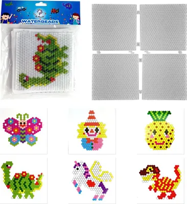 Zdjęcie produktu dla La Manuli 4 koraliki wodne Aqua samoprzylepne płytki koralikowe Płytki rzemieślnicze