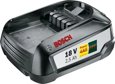 Image de Batterie Lithium-Ion 18V 2.5Ah, Bosch, POWER FOR ALL 18V, Compatible Power4All 18V Lithium-Ion