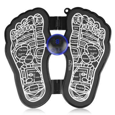 Immagine prodotto di Massaggiatore per piedi Media-Tech, con tecnologia EMS (elettrostimolazione), 8 modalità e 19 livelli di intensità, modello MT6527