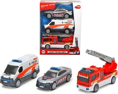 Produktbild von SIMBA Dickie SOS-Rettungsfahrzeuge 3er-Pack 371-2015