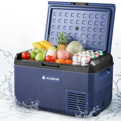 Zdjęcie produktu dla Turystyczna lodówka kompresorowa 12 V - 40 litrów - Chłodzenie do -20 °C - Kamping i samochód