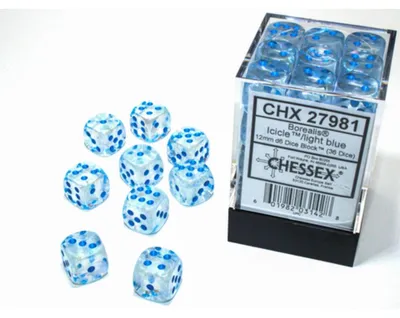 Produktbild von Chessex Borealis W6x36 Icicle/Light Blue Luminary
