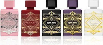 Image de Coffret cadeau unisexe Lattafa Badee Al Oud Collection, lot de 5 flacons de 5 ml