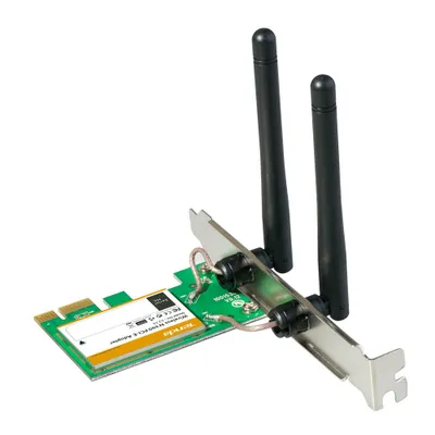 Produktbild von Tenda W322E, Eingebaut, Kabellos, PCI Express, WLAN, 300 Mbit/s, Schwarz, Grün