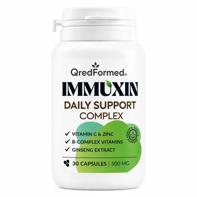 Immagine prodotto di IMMUXIN – Formula quotidiana per l'equilibrio generale e il benessere – 30 capsule