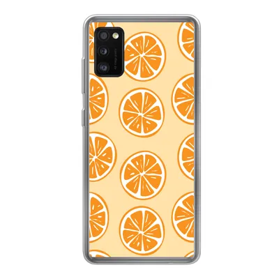 Produktbild von MuchoWow® Handyhülle Schutzhülle Hülle für Samsung Galaxy A41 Obst - Orange - Tropisch Silikon Softcase Handy Hülle - Mobiltelefon