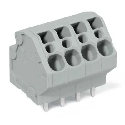 Produktbild von WAGO Federkraftklemmblock 4.00 mm² Polzahl 4 745-3104 WAGO Grau 144 St.