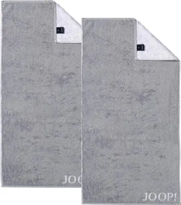 Produktbild von 2 Stück Joop! Handtuch Classic Silber Grau 1600-76 50x100