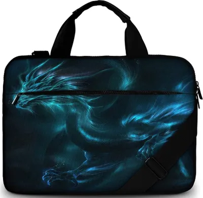 Produktbild von Laptoptasche 17.3 Zoll aus Canvas, Schmutz & wasserabweisend, Drache