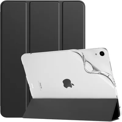 Zdjęcie produktu dla Etui ochronne do iPad Air 11 cali (modele M3/M2, 2025/2024), iPad Air 5/4 (2022/2020), 10,9 cala, cienkie, z półprzezroczystym, matowym tyłem, kolor czarny