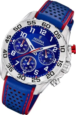 Produktbild von Festina Kinder Uhr Junior Collection F20458/2 Leder Armband-Uhr blau UF20458/2