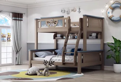 Produktbild von Doppelstockbett Kinder Jugend Zimmer Möbel Holz Etagen Hoch Bett Doppel Betten