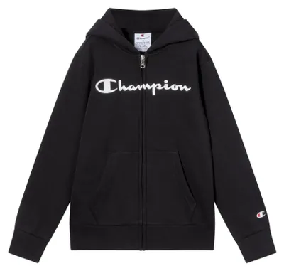 Produktbild von Champion Script Shop Boy Hoodie Full Zip Sweatshirt, Marineblau