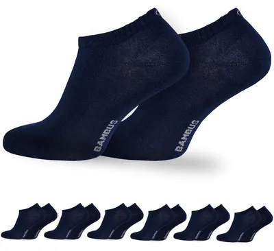 Produktbild von OCERA 6x Bambus Sneaker, Uni,verschiedenen Farben - Blau 43/46