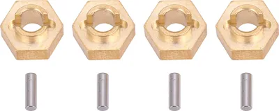 Zdjęcie produktu dla 4 sztuki mosiężnego adaptera sześciokątnego koła 3 MM do samochodu RC Axial SCX24 90081 1/24