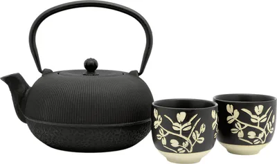 Immagine prodotto di Bredemeijer Teeset Sichuan 1,0l Gusseisen + 2 Porzelanb. 153013