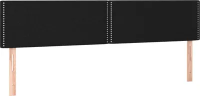 Produktbild von vidaXL Kopfteile Schwarz 180x5x78/88 cm Stoff