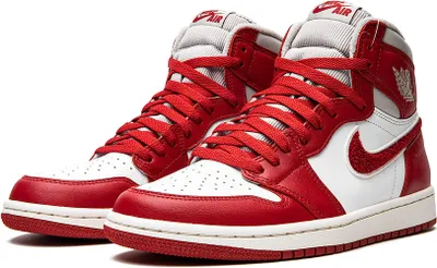 Zdjęcie produktu dla Nike Air Jordan 1 Retro High OG Light Iron Ore/Varsity Red-Sail - EU 42.5