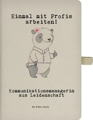 Produktbild von Mr. & Mrs. Panda notizbuch Kommunikationsmanagerin Leidenschaft - Transparent - Geschenk, Lustig, Interkulturelle Kommunikation, A5, Studium, Spruch, Tagebuch, Witzig
