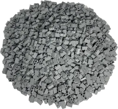 Produktbild von LEGO® 1x2 Riffelsteine Rillensteine Hellgrau - 2877 NEU! Menge 100x