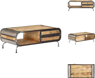 Produktbild von vidaXL Couchtisch 100 x 50 x 35 cm Mango-Massivholz - Couchtische